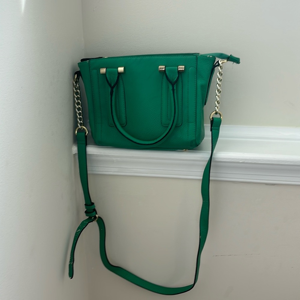 Solid Green Crossbody Bag by Merona with Goldtone Hardware - Picture 11 of 11